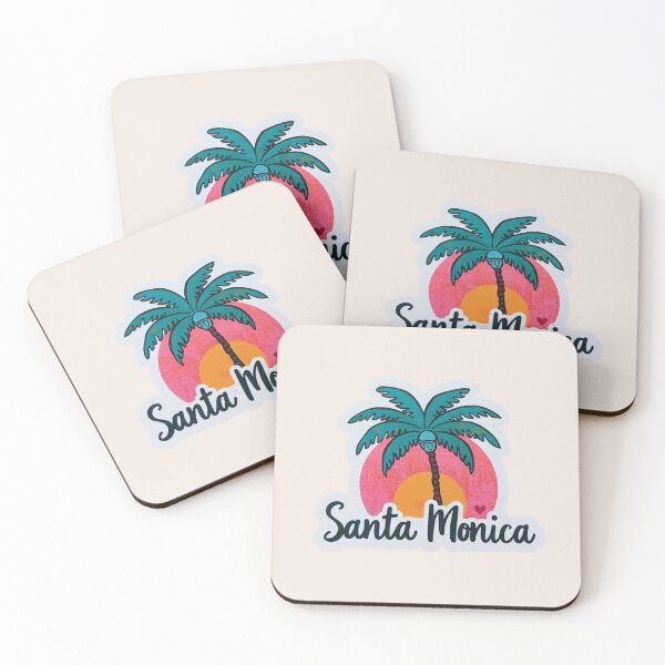Item preview, Santa Monica California Palm Sunset  designed and sold by PamLeeDesign.