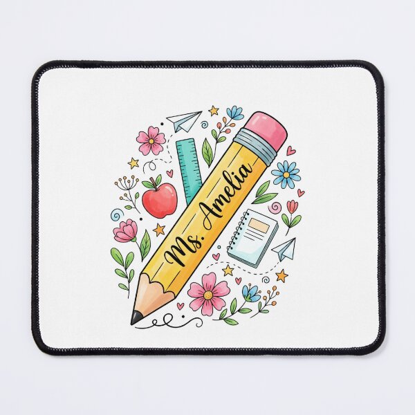 Item preview, Ms. Amelia Teacher Personalized School Education designed and sold by SofenArt.