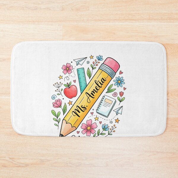 Item preview, Ms. Amelia Teacher Personalized School Education designed and sold by SofenArt.