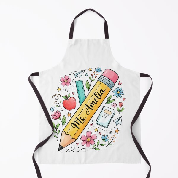Item preview, Ms. Amelia Teacher Personalized School Education designed and sold by SofenArt.