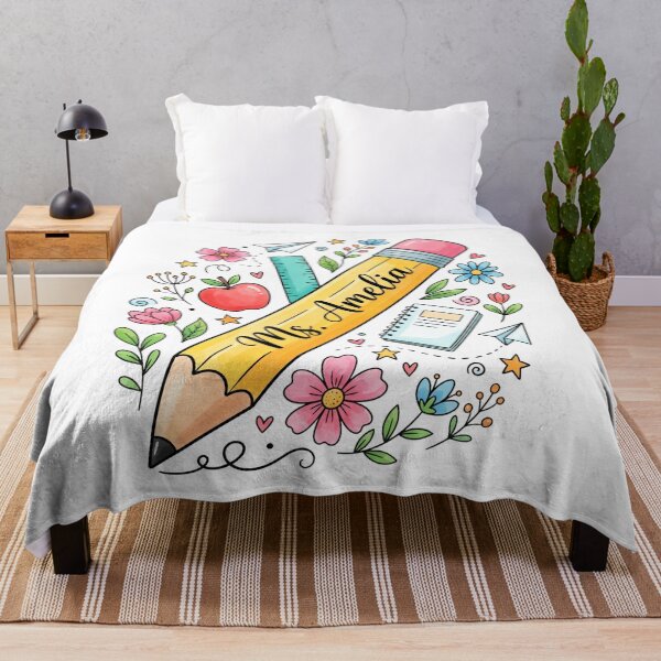 Item preview, Ms. Amelia Teacher Personalized School Education designed and sold by SofenArt.