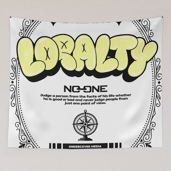 Item preview, Loyalty Breezy - Underground Streetwear Typography Art designed and sold by RumiRogue.