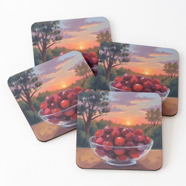 Item preview, Bowl of Cherries at Sunset designed and sold by pompom123.