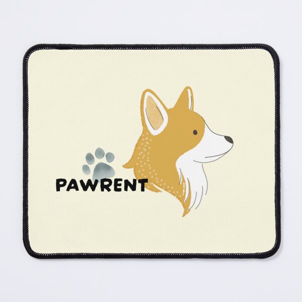 Item preview, Corgi Pawrent black word designed and sold by paperandpigment.