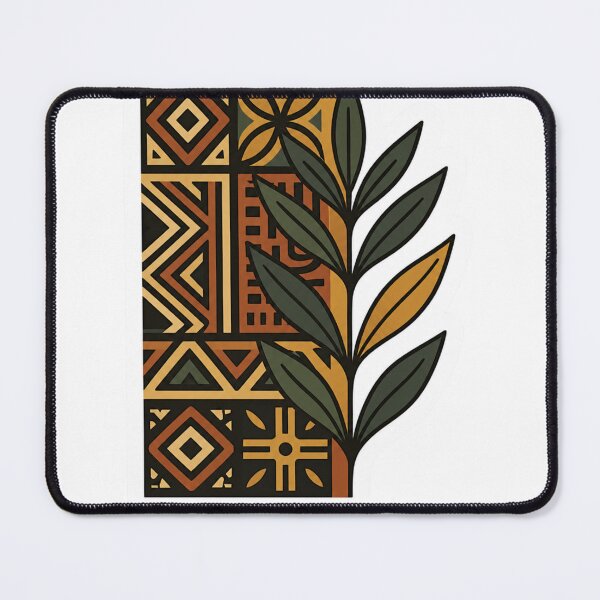 Item preview, African Pattern Sticker – Geometric Tribal Leaf Design, Minimal Afro Aesthetic, Boho Nature Art Aufkleber designed and sold by Rooted Culture.