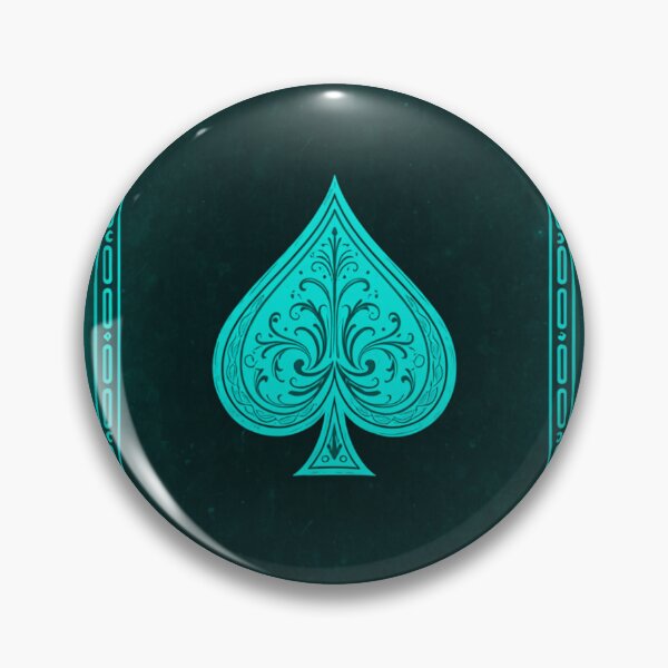 Item preview, Teal Ace of Spades Card designed and sold by HiddenLoot.