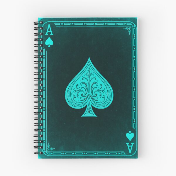Item preview, Teal Ace of Spades Card designed and sold by HiddenLoot.