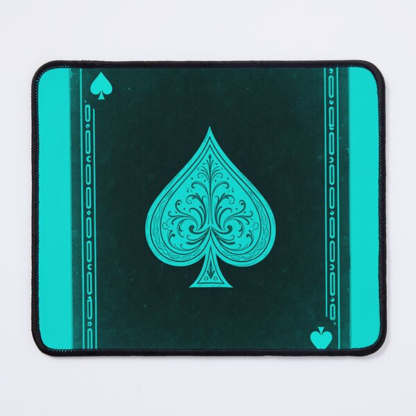 Item preview, Teal Ace of Spades Card designed and sold by HiddenLoot.
