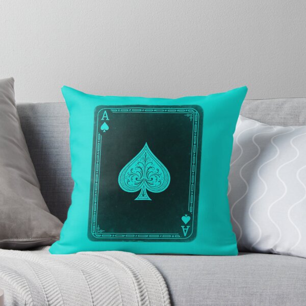 Item preview, Teal Ace of Spades Card designed and sold by HiddenLoot.