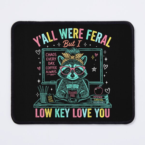 Item preview, Funny Chaos Every Day Coffee Always Feral Raccoon Teacher Appreciation Design designed and sold by DaphoLatara.
