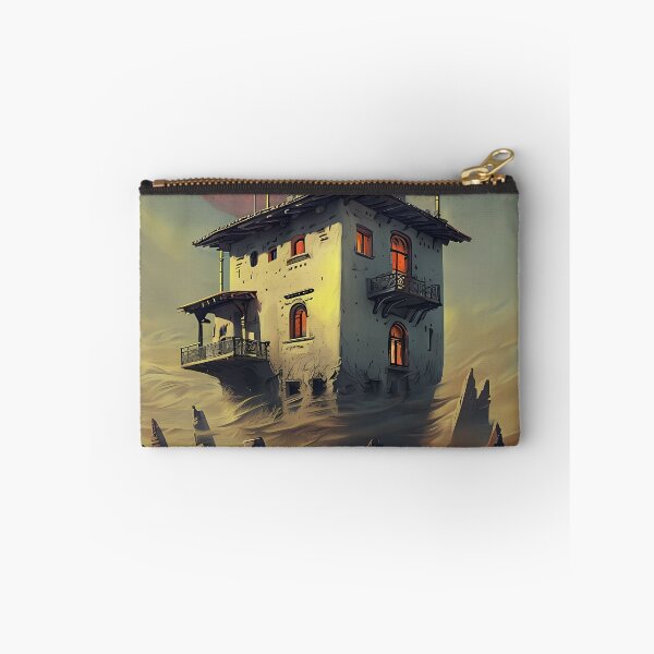 Item preview, INTO THE DUST - Steampunk Desert Station Sketch designed and sold by Modern Nest Art.