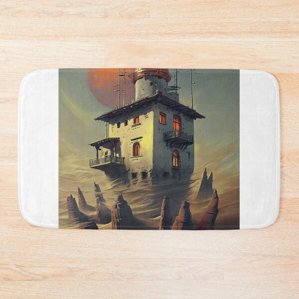 Item preview, INTO THE DUST - Steampunk Desert Station Sketch designed and sold by Modern Nest Art.