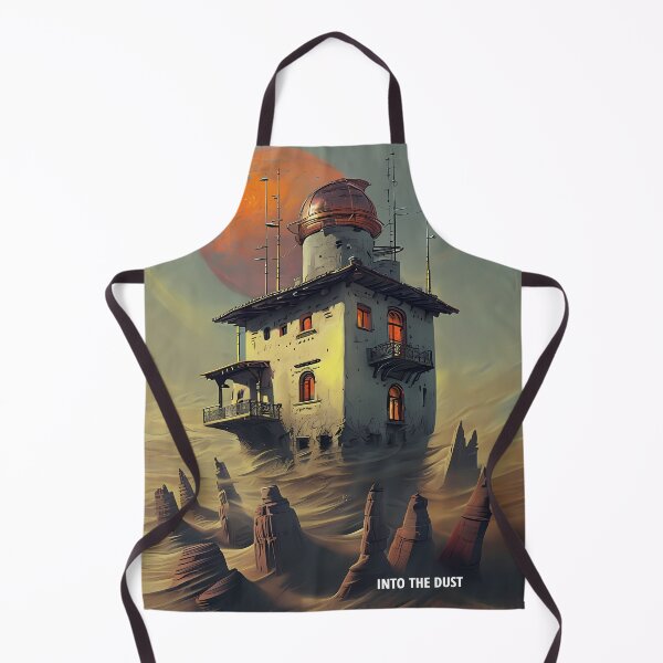 Item preview, INTO THE DUST - Steampunk Desert Station Sketch designed and sold by Modern Nest Art.