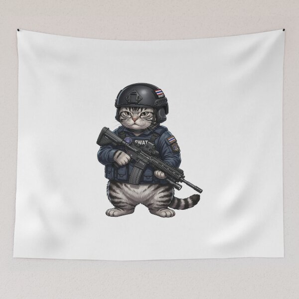 Item preview, Royal Thai Police SWAT CAT  designed and sold by RAWLIFEGRAPHIC.