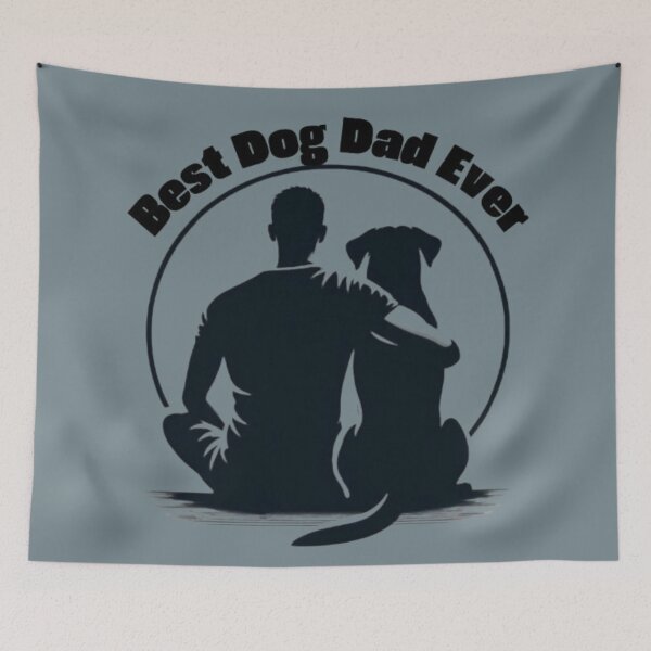 Item preview, Dog Dad TShirt Best Dog Dad Ever Pet Lover Gift Silhouette Design designed and sold by HopeAndHustle.