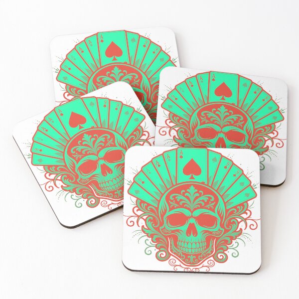 Item preview, Sugar Skull Poker Fan designed and sold by HiddenLoot.