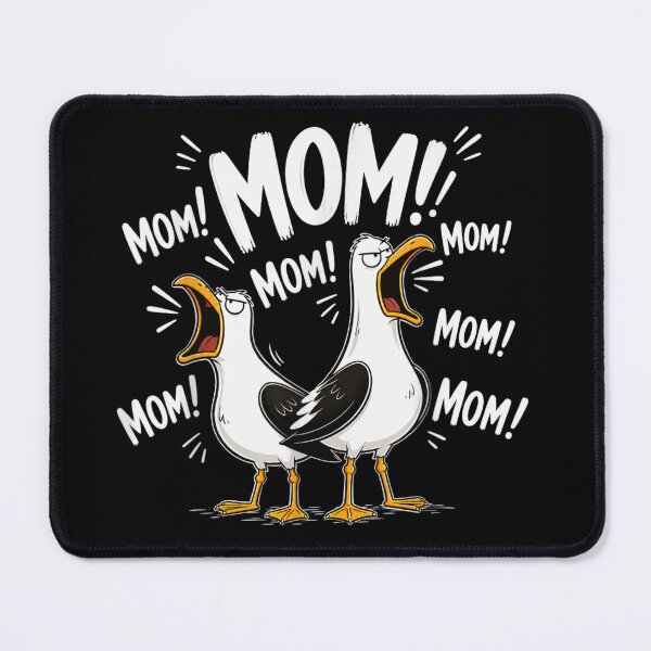 Item preview, Funny Screaming Seagulls Mom Mom Mom Tired Motherhood Parenting Life Art designed and sold by LittleNhutton.