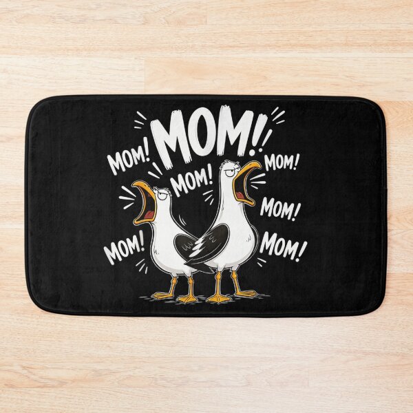 Item preview, Funny Screaming Seagulls Mom Mom Mom Tired Motherhood Parenting Life Art designed and sold by LittleNhutton.