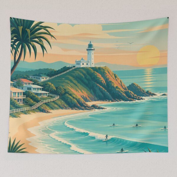 Item preview, Byron Bay Australia Travel Poster designed and sold by MatthewHeights.