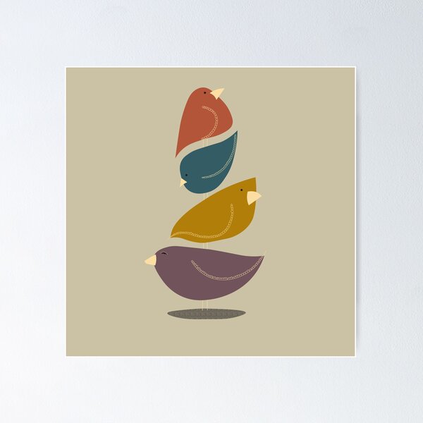 Item preview, Stacked Harmony Birds designed and sold by auran14.