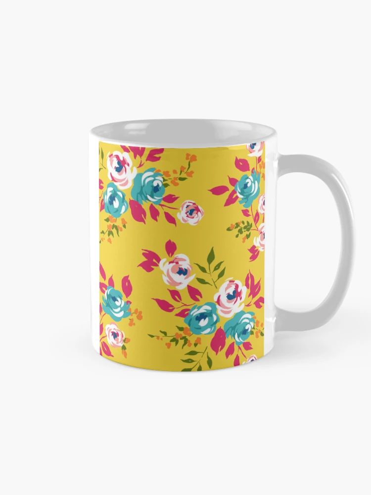 Thumbnail 3 of 6, Coffee Mug, Saturated Color Roses Pattern designed and sold by Steve Haskamp.