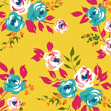 Artwork thumbnail, Saturated Color Roses Pattern by Steve Haskamp