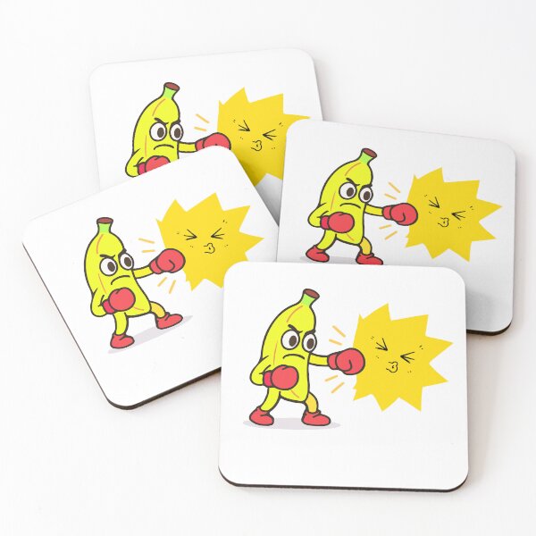 Item preview, Funny Boxing Banana Cartoon Illustration designed and sold by area248.