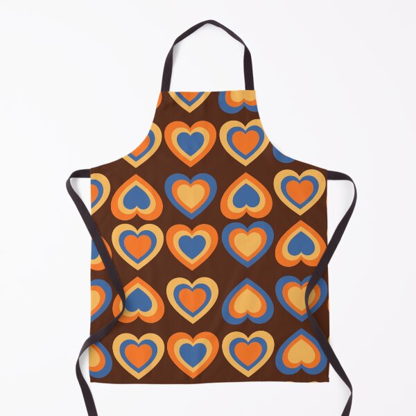 Item preview, Groovy Retro Heart Seamless Pattern - 70s Vintage Love Aesthetic designed and sold by Niji Hibana.