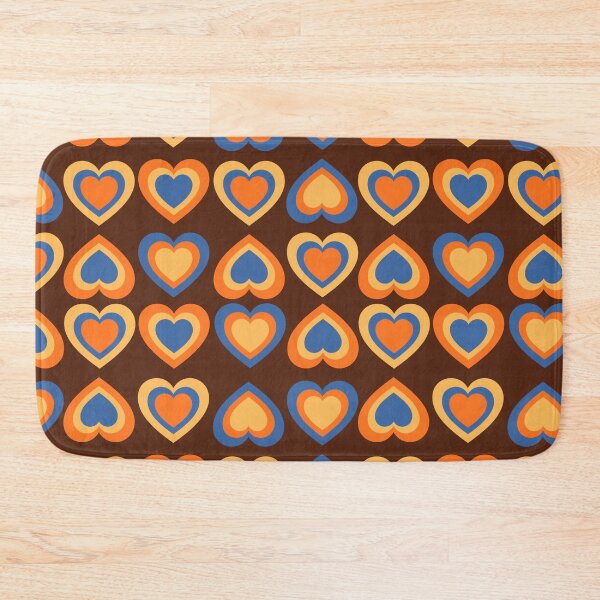 Item preview, Groovy Retro Heart Seamless Pattern - 70s Vintage Love Aesthetic designed and sold by Niji Hibana.