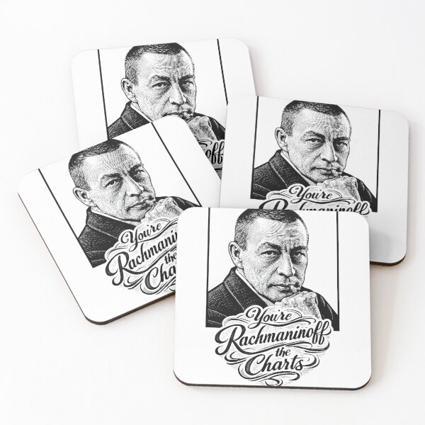 Item preview, Wall Art - Postcard - You’re Rachmaninoff the Charts – Engraved Portrait Pun designed and sold by ForeverPrintsOK.