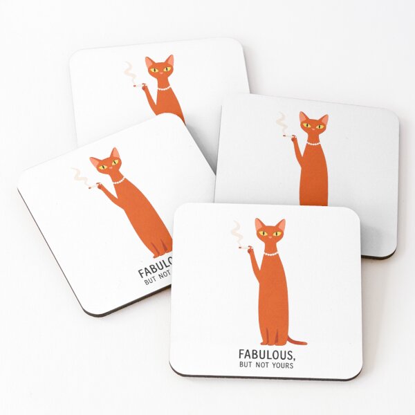 Item preview, Sassy Cat Sticker “Fabulous But Not Yours” Funny Attitude Cat designed and sold by ByLusya.