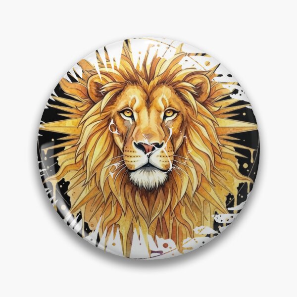Item preview, Celestial Golden Leo Solar Mane Abstract Art designed and sold by NeuroPrints.