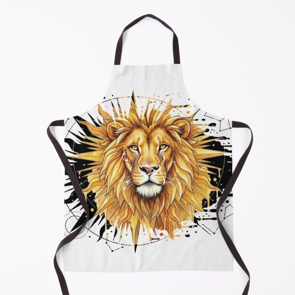 Item preview, Celestial Golden Leo Solar Mane Abstract Art designed and sold by NeuroPrints.