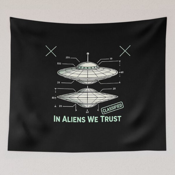 Item preview, RESIDENT ALIEN In Alien We Trust designed and sold by ALL ART .