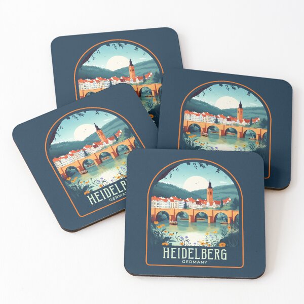 Item preview, Heidelberg Vintage Travel Illustration designed and sold by HomeLivingCo.