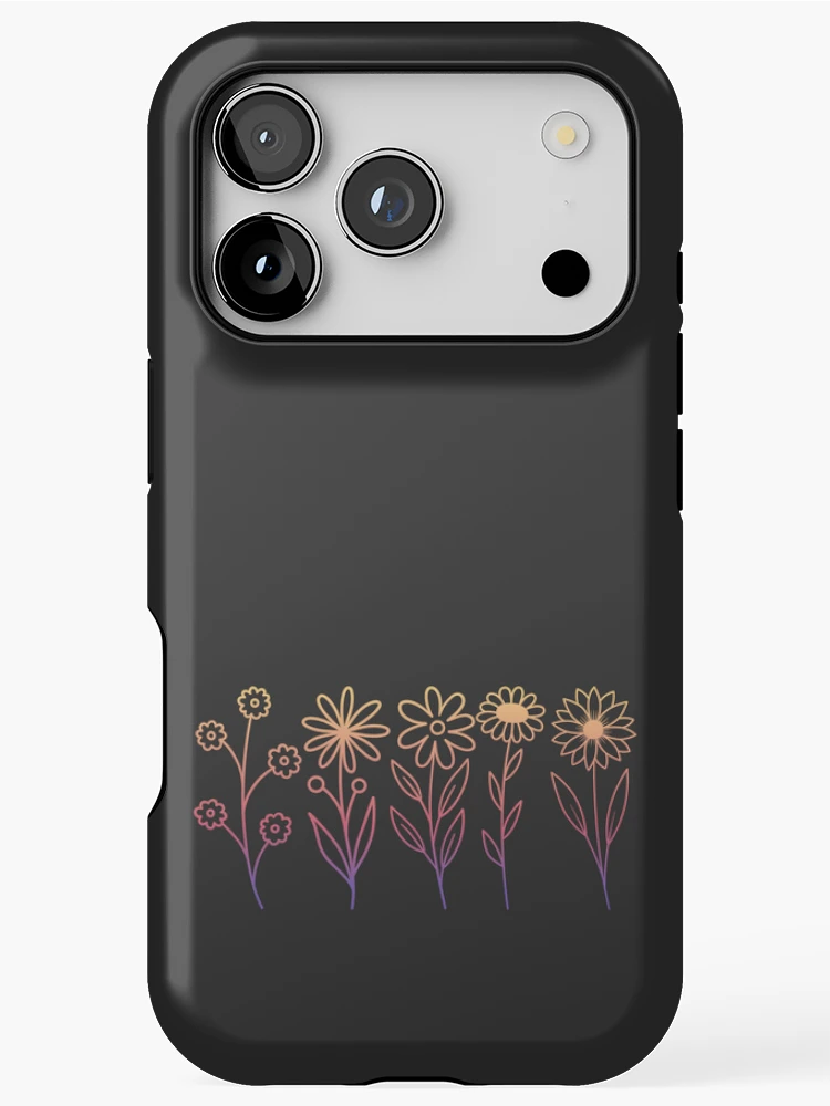 Thumbnail 1 of 4, iPhone Case, Gradient Flowers In Spring designed and sold by MerchEtch.
