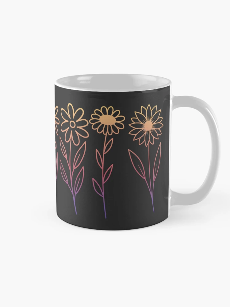 Thumbnail 3 of 6, Coffee Mug, Gradient Flowers In Spring designed and sold by MerchEtch.