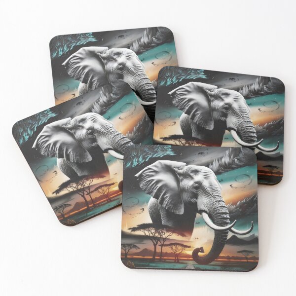 Item preview, A surreal vision of the savannah. designed and sold by MyHappyArtShop.