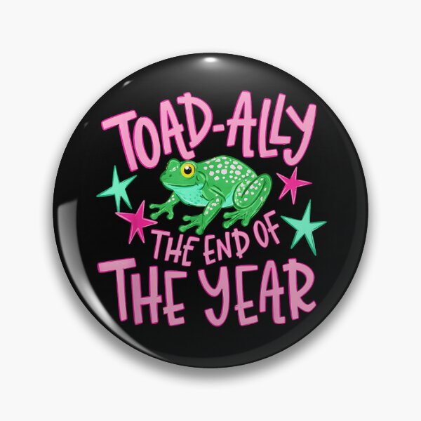 Item preview, Cute Toad-ally The End Of The Year Pink Green Frog Teacher Gift designed and sold by LittleNhutton.