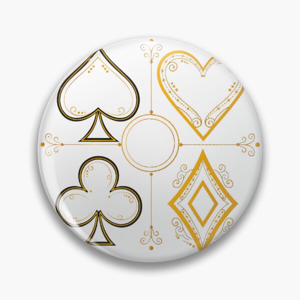 Item preview, Golden Casino Card Suits designed and sold by HiddenLoot.