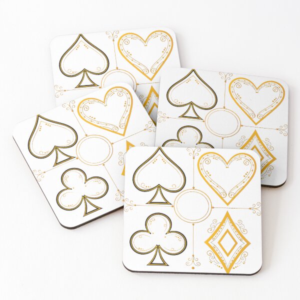 Item preview, Golden Casino Card Suits designed and sold by HiddenLoot.
