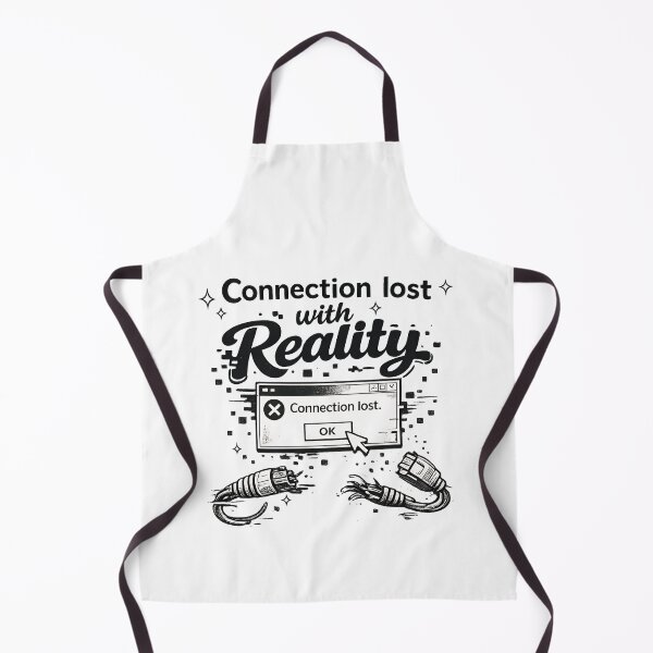 Item preview, Connection Lost With Reality – Minimal Y2K Glitch Typography Aesthetic Retro Internet T-Shirt designed and sold by XxZainStylexX.
