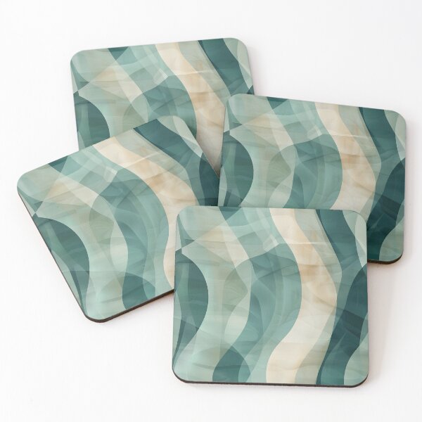 Item preview, Elegant Flowing Abstract Waves Seamless Pattern designed and sold by MegaNovaArt.