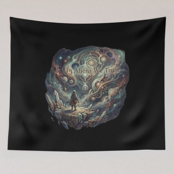 Item preview, RESIDENT ALIEN In Alien We Trust designed and sold by ALL ART .