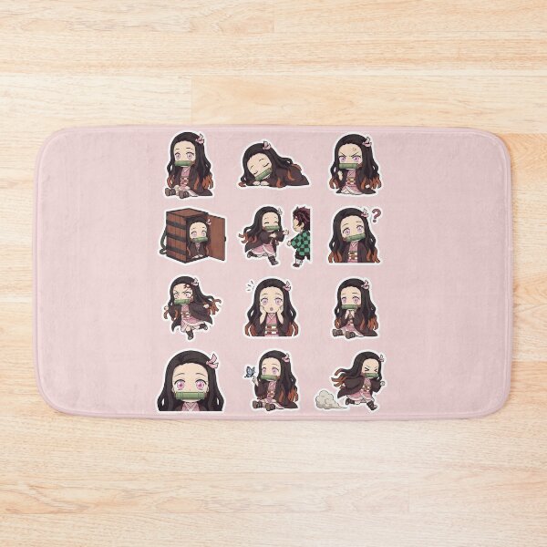 Item preview, Nezuko Kamado Kawaii Chibi Sticker Pack Art designed and sold by Innova_Creations.