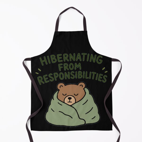 Item preview, Hibernating From Responsibilities Cozy Bear Doodle designed and sold by LOL-N-LIFESTYLE.
