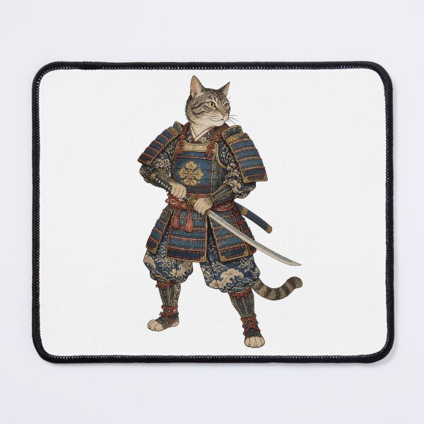 Item preview, Traditional Japanese Samurai Warrior Cat designed and sold by LumePrint.
