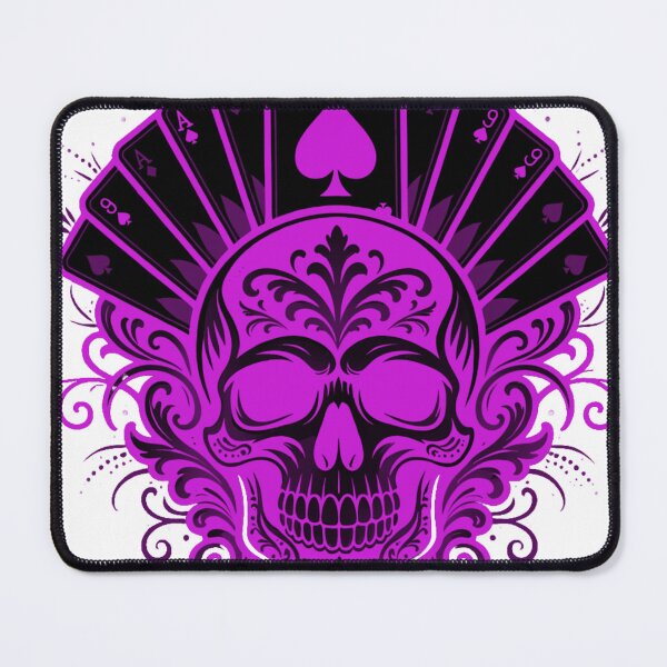 Item preview, Purple Skull Poker Fan designed and sold by HiddenLoot.