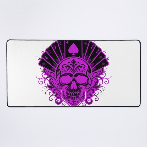Item preview, Purple Skull Poker Fan designed and sold by HiddenLoot.