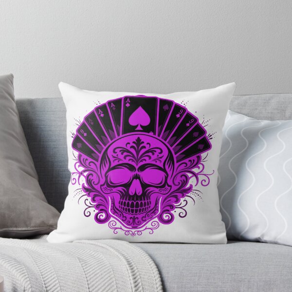 Item preview, Purple Skull Poker Fan designed and sold by HiddenLoot.